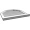Ekena Millwork Octagonal Top Surface Mount PVC Gable Vent w/ 2"W x 2"P Brickmould Sill Frame, 24"W x 22"H GVPOT24X2203SN - alternate 4